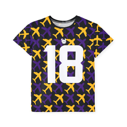 Kids Sports Jersey - Jet Planes - Jersey #18