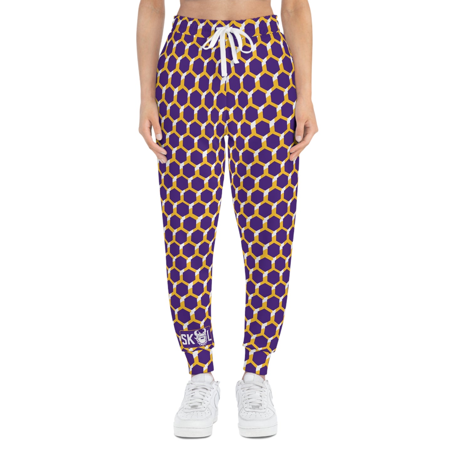 Unisex Athletic Joggers - Purple/Gold Hex