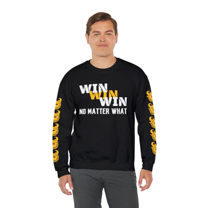 Unisex Heavy Blend™ Crewneck - No Matter What + Game Day Helmet (Sleeves)