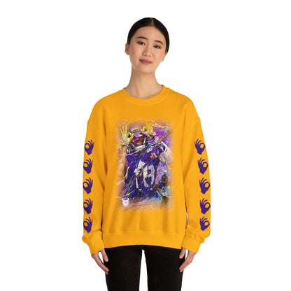 Unisex Heavy Blend™ Crewneck - Griddy Dance + Hands (Sleeves)