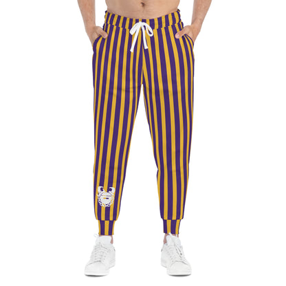 Unisex Athletic Joggers - Stripes