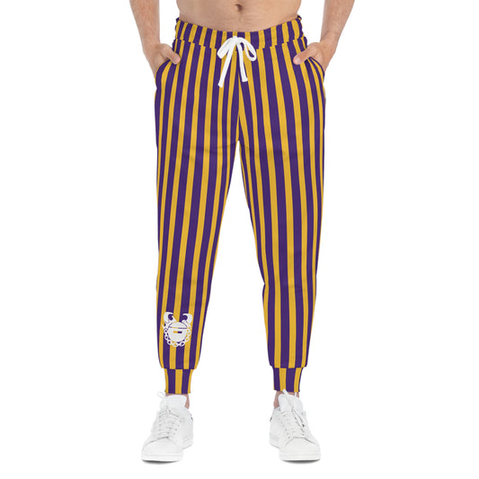 Unisex Athletic Joggers - Stripes