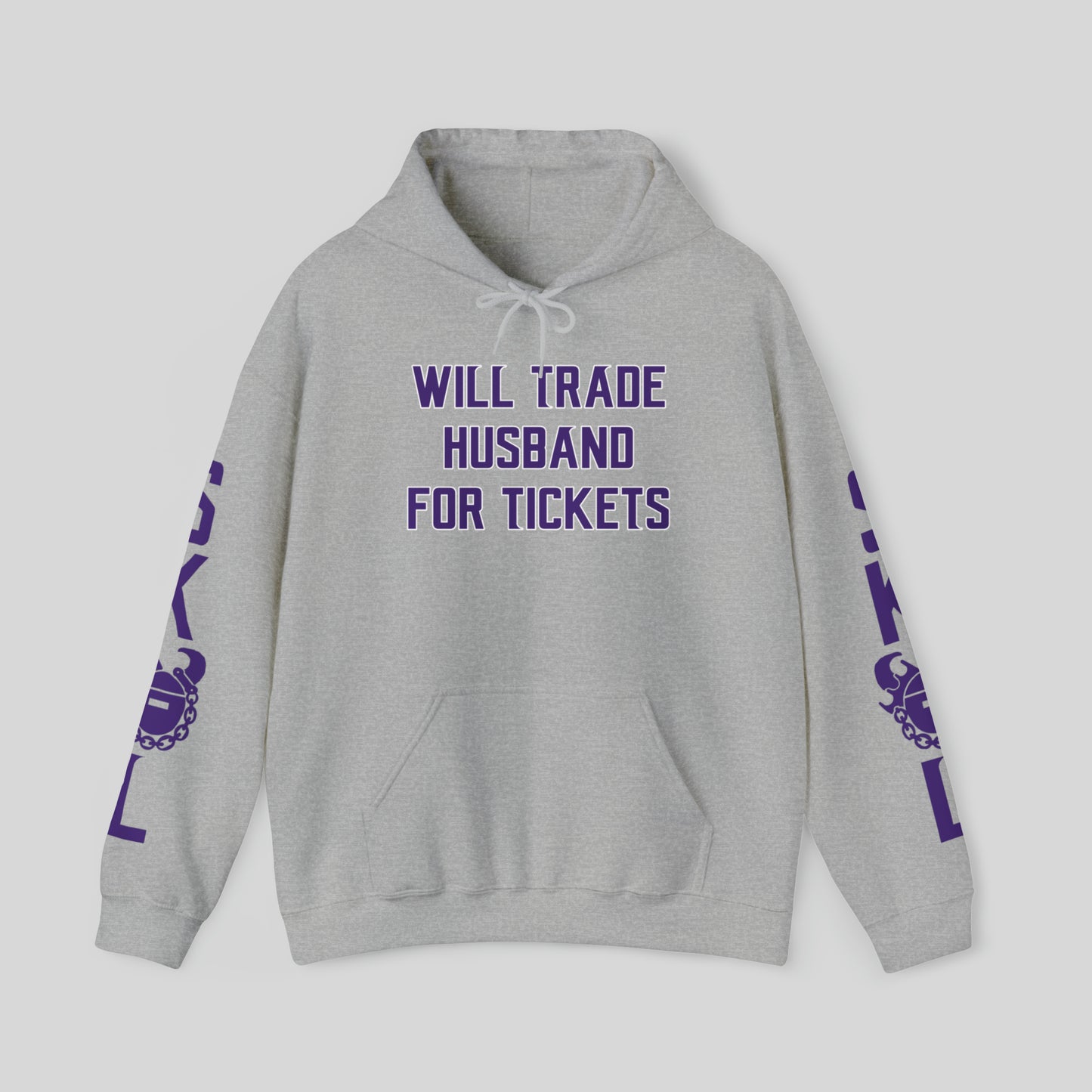 Unisex Heavy Blend™ Hooded Sweatshirt - Husband for Tickets + Original (Sleeves)