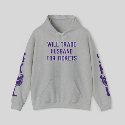 Unisex Heavy Blend™ Hooded Sweatshirt - Husband for Tickets + Original (Sleeves)