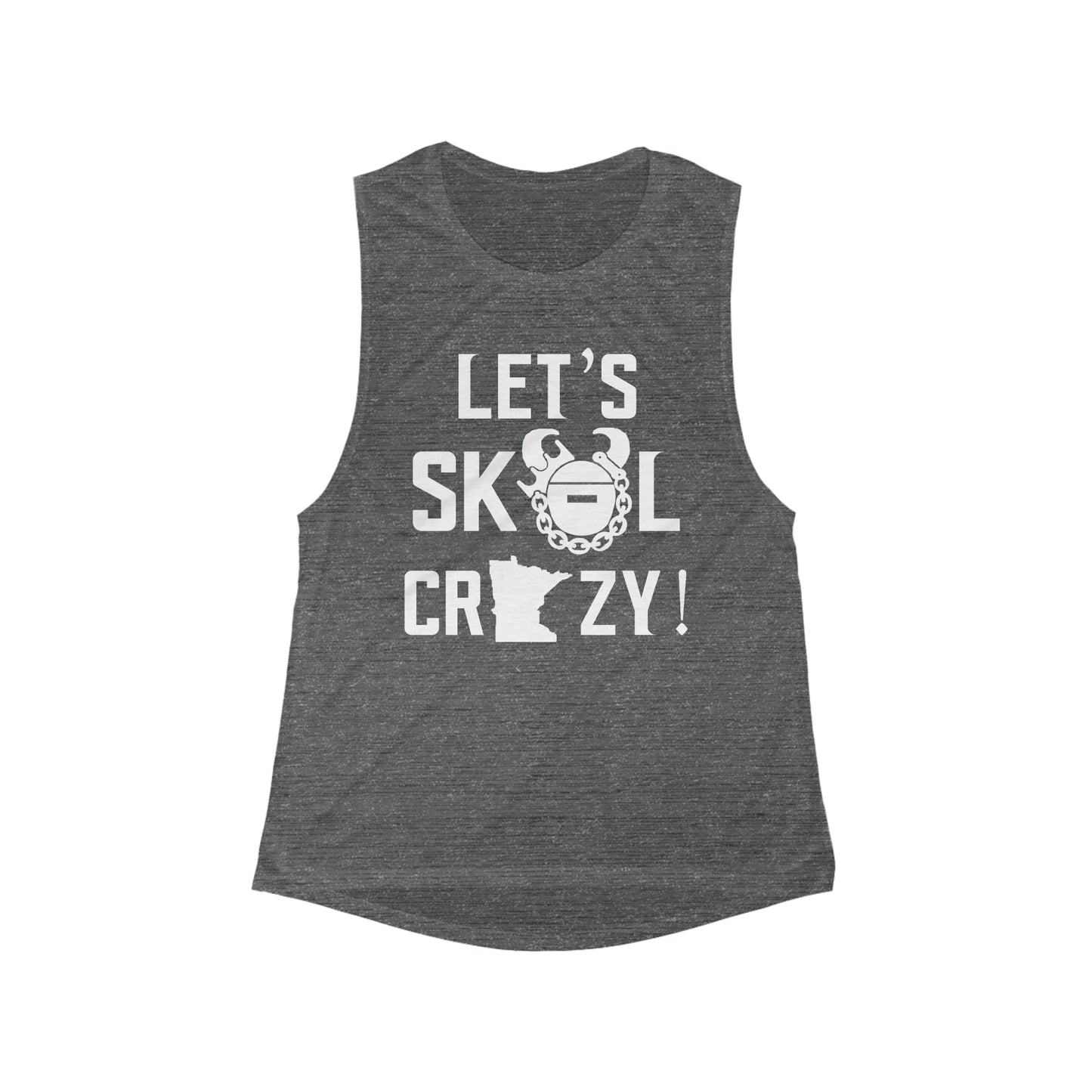 Women's Flowy Scoop Muscle Tank - Let's go Crazy!