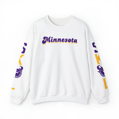 Unisex Heavy Blend™ Crewneck - Minnesota (Retro) + The Original (Sleeves)