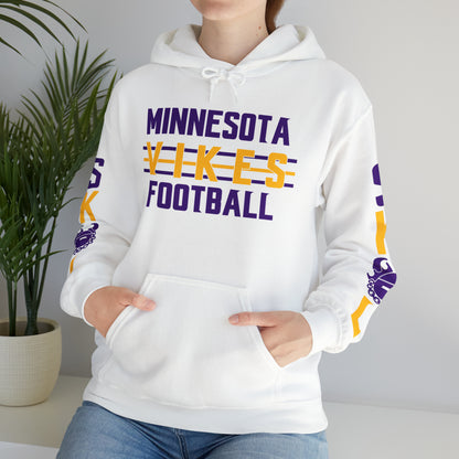 Unisex Heavy Blend™ Hooded Sweatshirt - Vikes Football + Original (Sleeves)