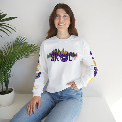Unisex Heavy Blend™ Crewneck - Skyline + The Original (Sleeves)
