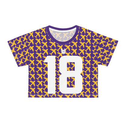 Crop Tee - Jet Planes - Jersey #18