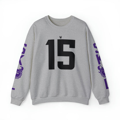 Unisex Heavy Blend™ Crewneck - Jersey #15 + The Original (Sleeves)