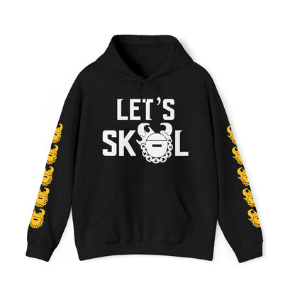 Unisex Heavy Blend™ Hooded Sweatshirt - Let's go! + Game Day Helmet (Sleeves)