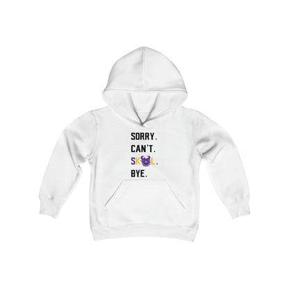 Youth Heavy Blend Hoodie - Sorry. Can't. Bye.