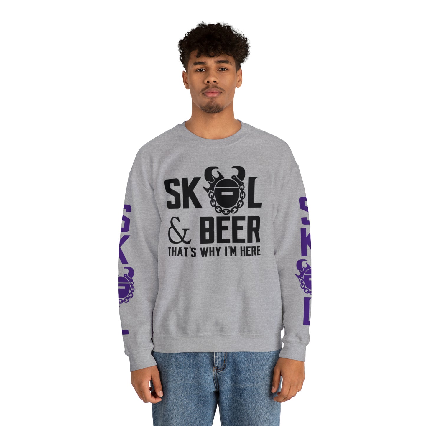 Unisex Heavy Blend™ Crewneck - & BEER + The Original (Sleeves)