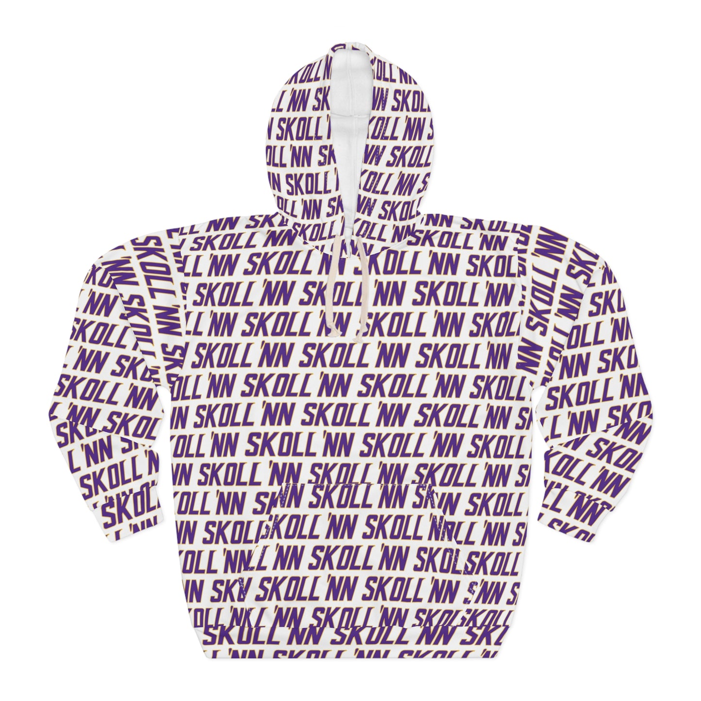 Unisex Pullover Hoodie - White - SKOLL'NN