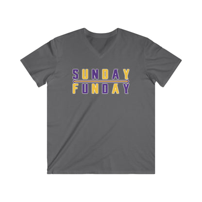 Men's Fitted V-Neck Short Sleeve - Sunday FUNday
