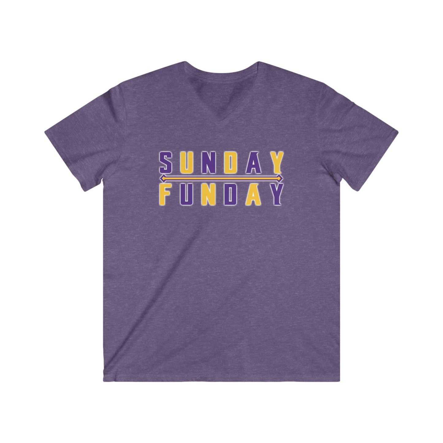 Men's Fitted V-Neck Short Sleeve - Sunday FUNday