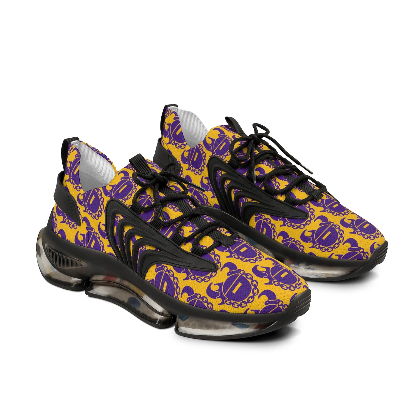 Men's Mesh Sneakers - Gold/Purple Helmets