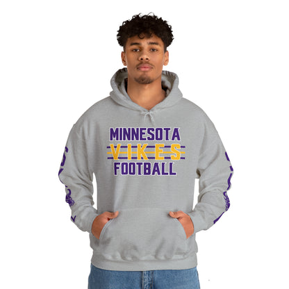 Unisex Heavy Blend™ Hooded Sweatshirt - Vikes Football + Original (Sleeves)