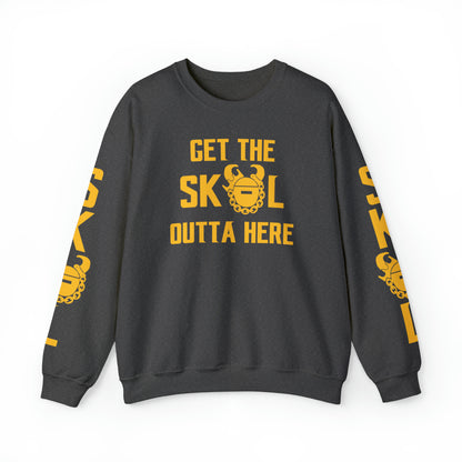 Unisex Heavy Blend™ Crewneck - Get OUTTA Here + The Original (Sleeves)