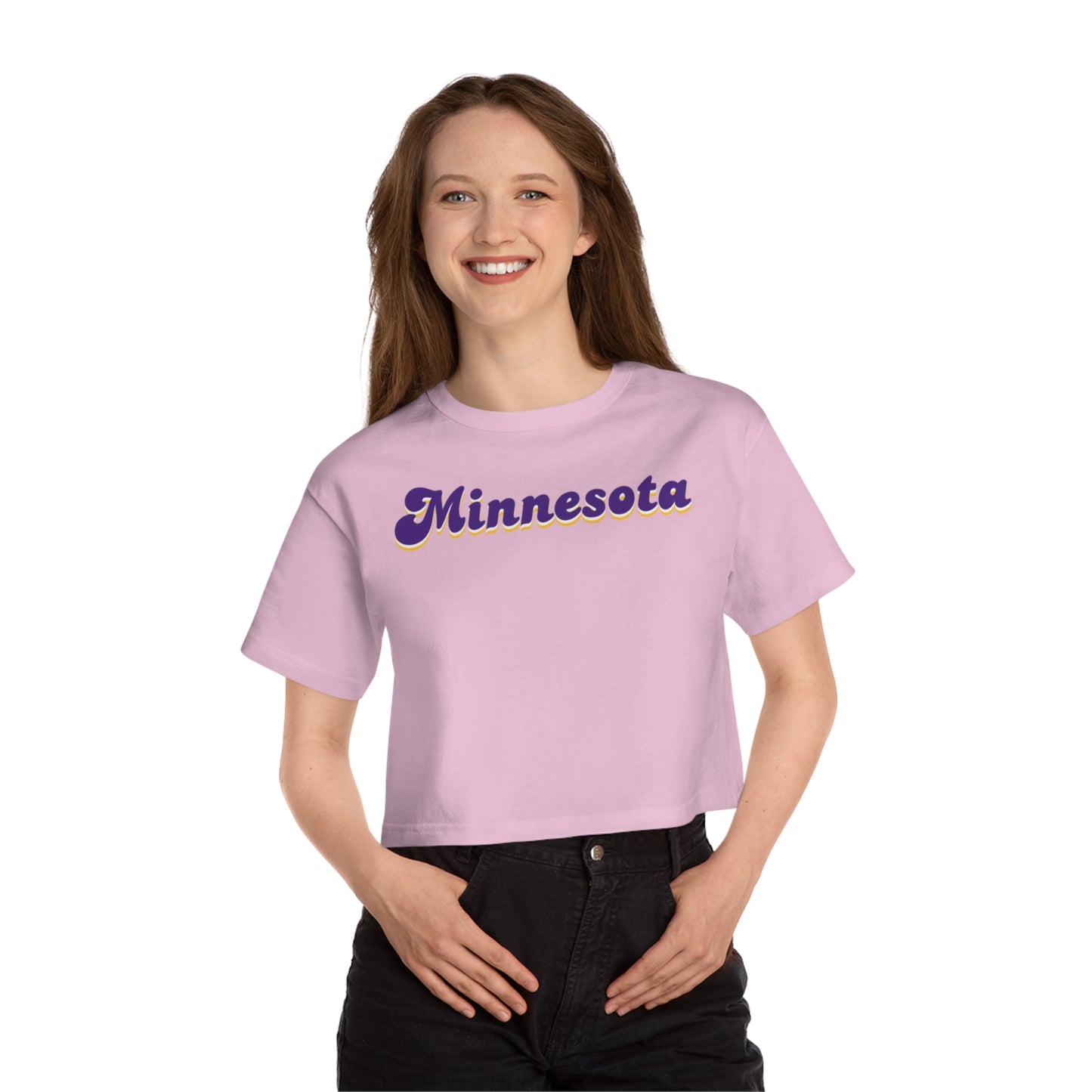 Women's Champion Heritage Cropped Top - Minnesota (Retro)