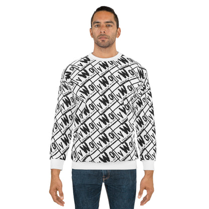 Unisex Crewneck - White/Black - VWO (Framed)