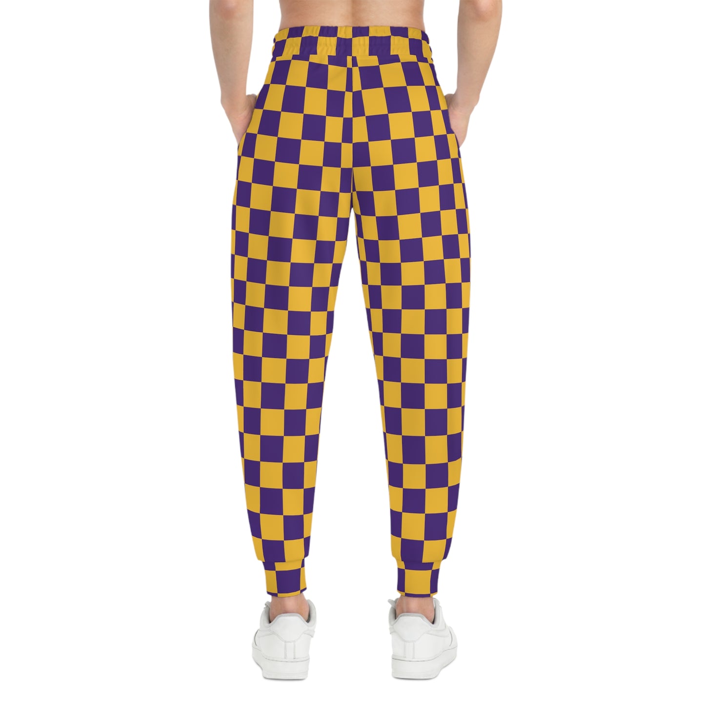 Unisex Athletic Joggers - Checkerboard