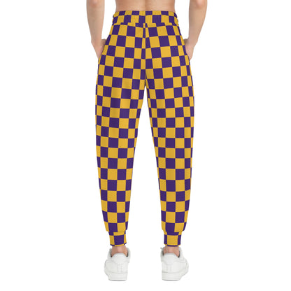 Unisex Athletic Joggers - Checkerboard