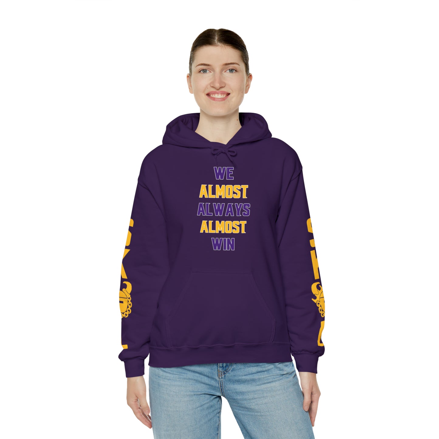 Unisex Heavy Blend™ Hooded Sweatshirt - ALMOST + Original (Sleeves)