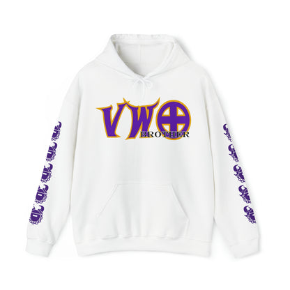 Unisex Heavy Blend™ Hooded Sweatshirt - VWO Brother + Game Day Helmet (Sleeves)