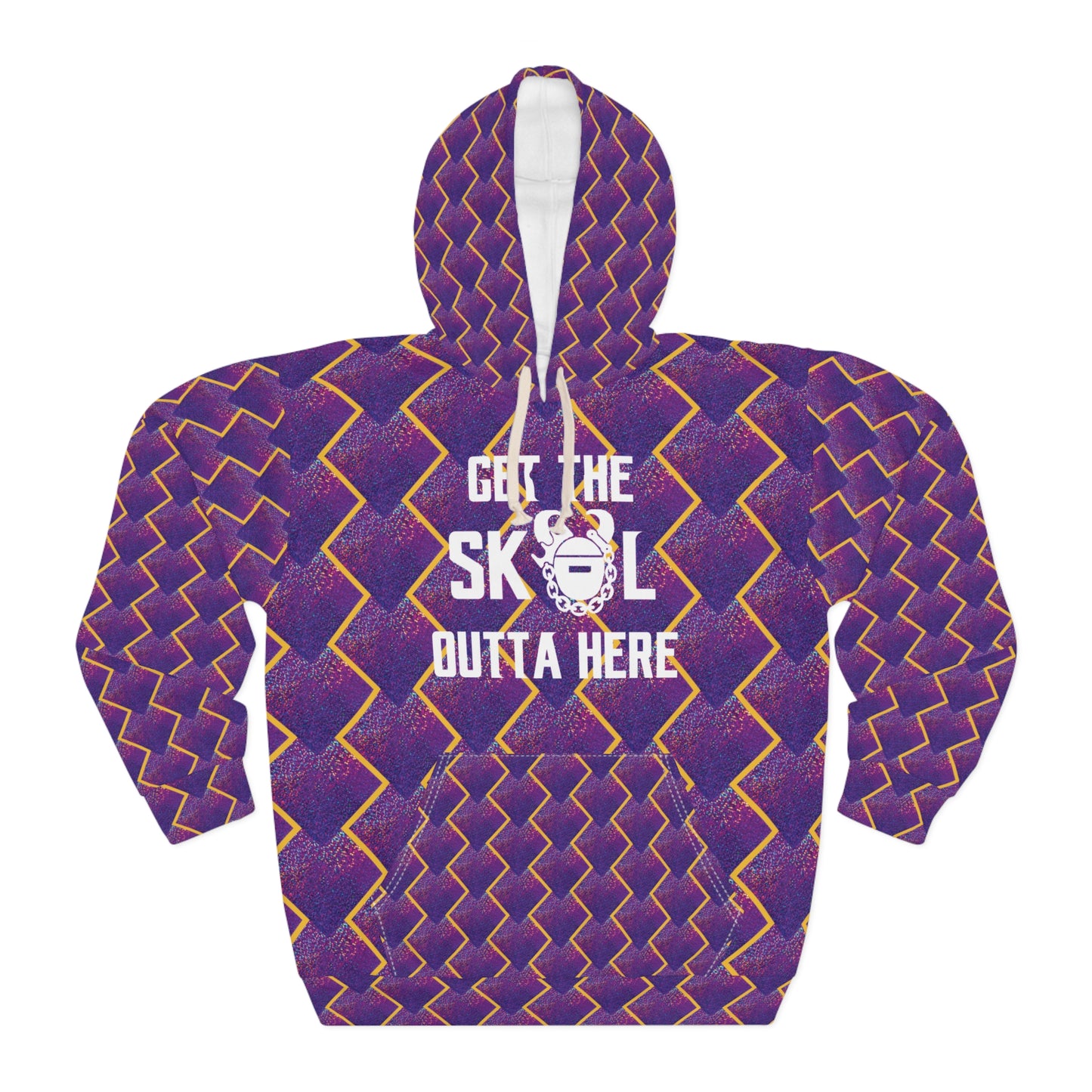 Unisex Pullover Hoodie - Purple Sparkle - Get OUTTA Here