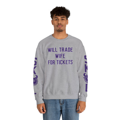 Unisex Heavy Blend™ Crewneck - Wife for Tickets + The Original (Sleeves)