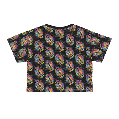 Crop Tee - Color Blast Football - Vikes