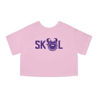 Women's Champion Heritage Cropped Top - Life is Better at the BANK