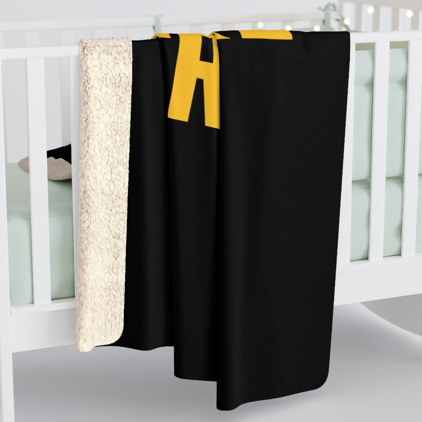 Sherpa Fleece Blanket - Black - Tailgate Crew