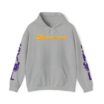 Unisex Heavy Blend™ Hooded Sweatshirt - Minnesota (Retro) + The Original (Sleeves)