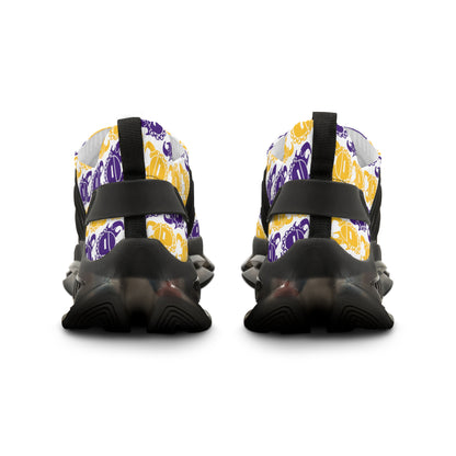 Men's Mesh Sneakers - Purple & Gold Helmets