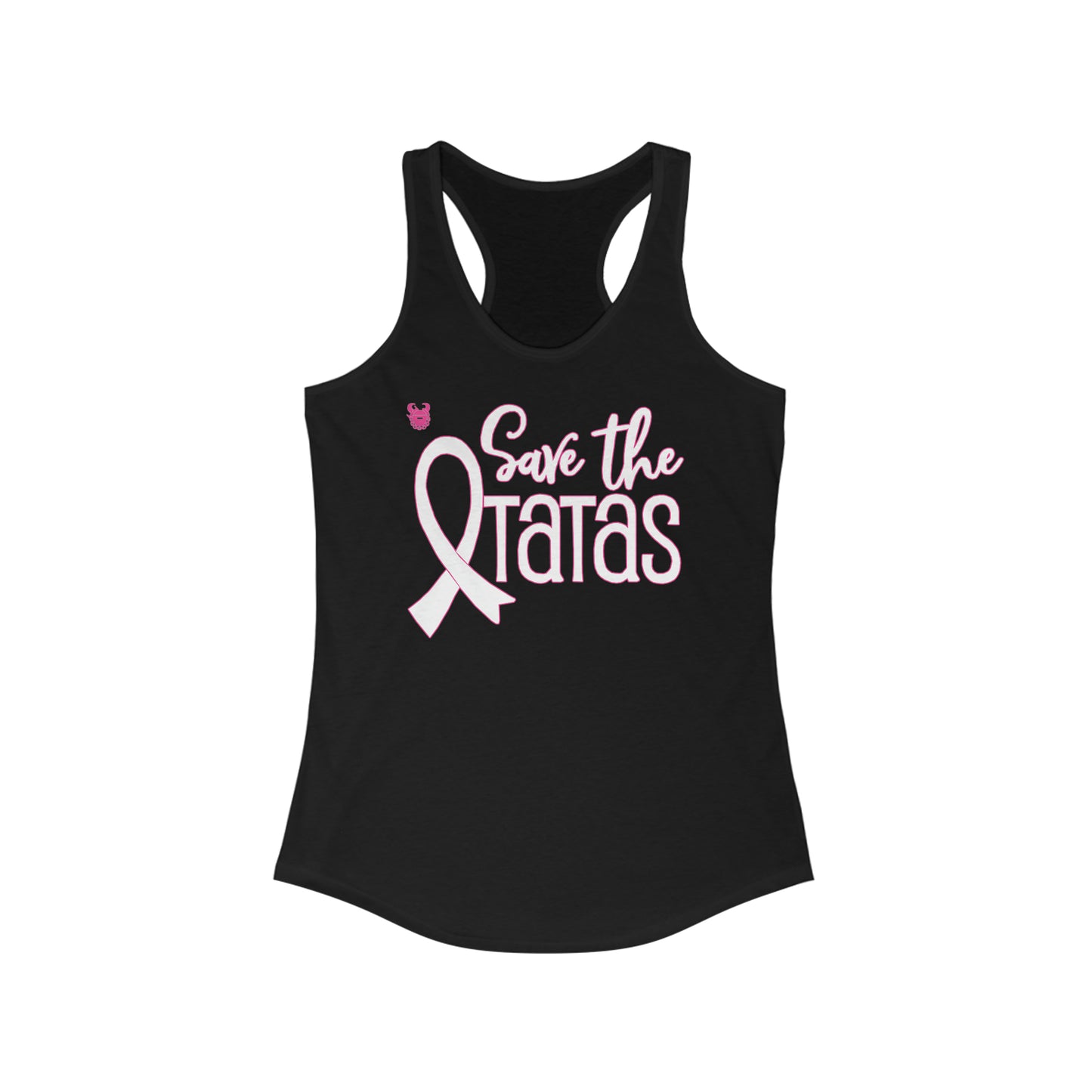 Ladies Ideal Racerback Tank - Save the TaTas