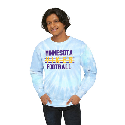 Tie-Dye Crewneck - Vikes Football