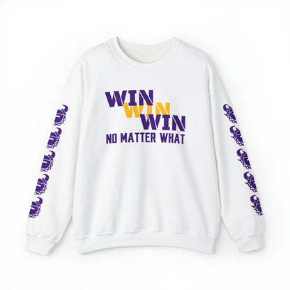 Unisex Heavy Blend™ Crewneck - No Matter What + Game Day Helmet (Sleeves)
