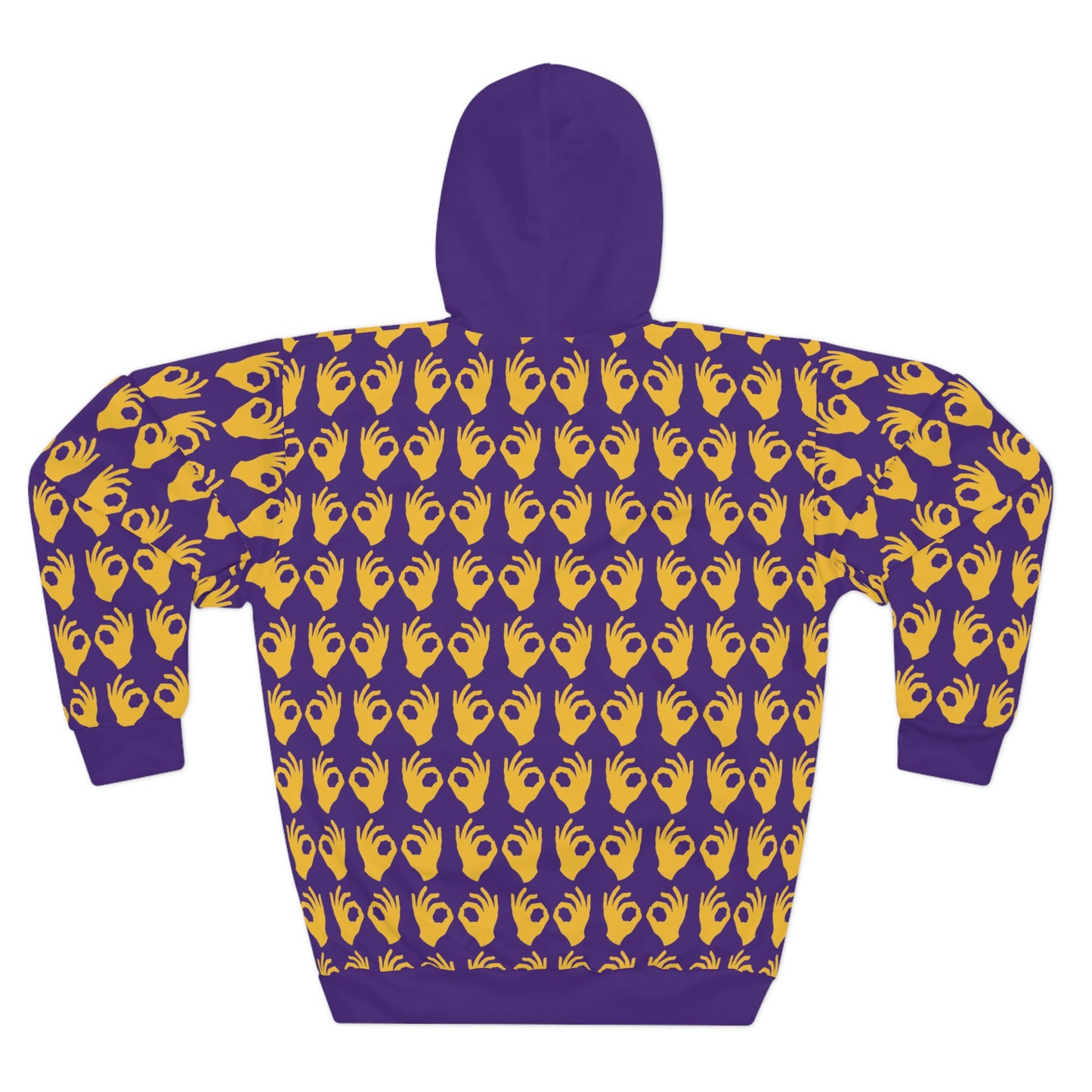 Unisex Pullover Hoodie - Purple/Gold Griddy - Griddy Gang