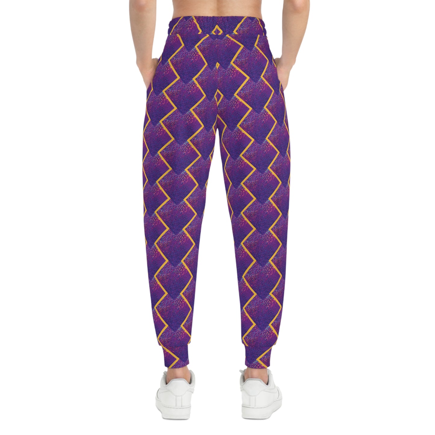 Unisex Athletic Joggers - Purple Sparkle