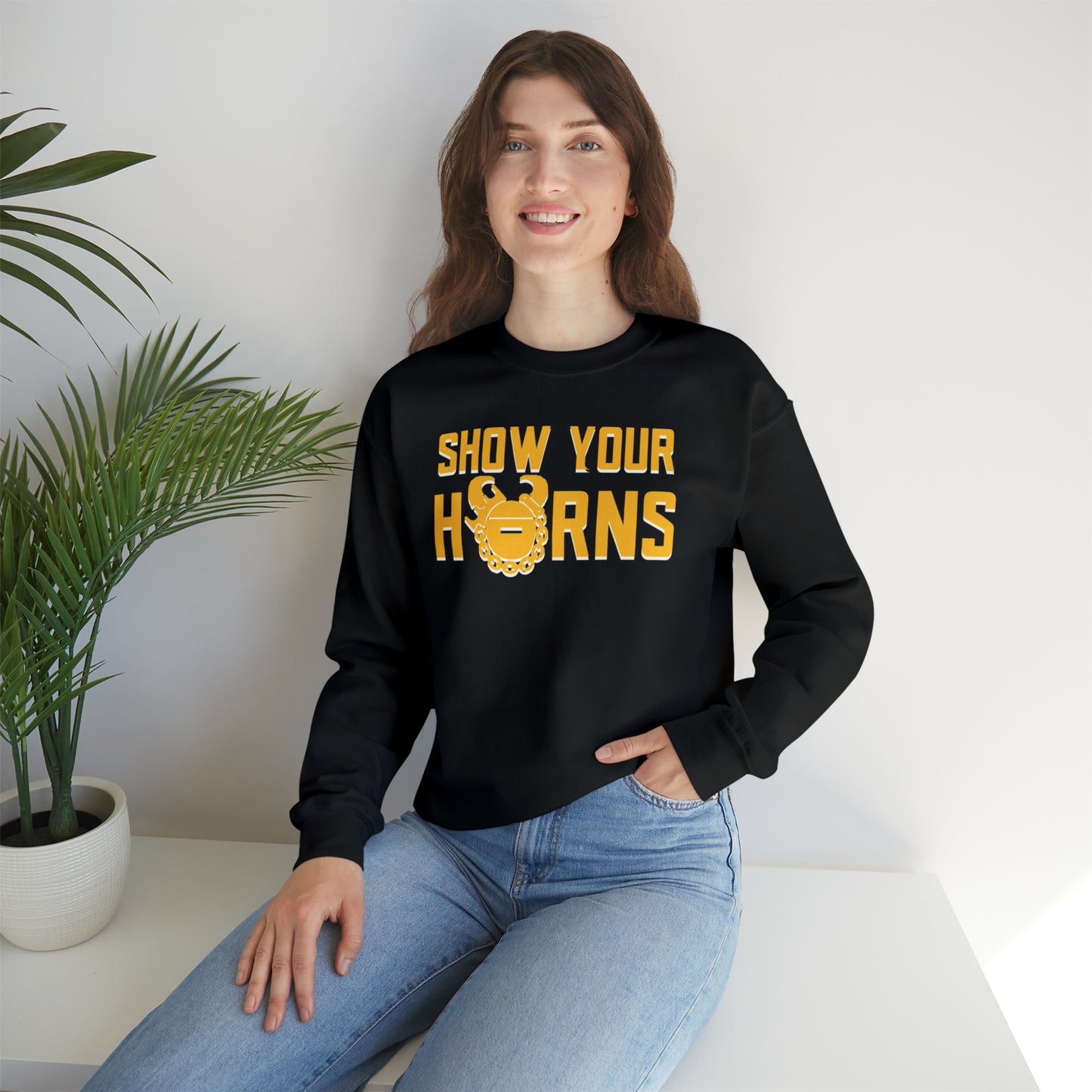 Unisex Heavy Blend™ Crewneck - Show Your Horns