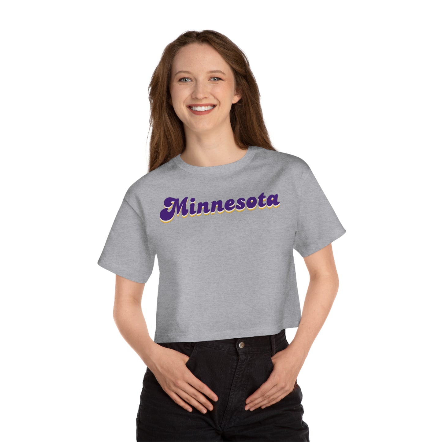 Women's Champion Heritage Cropped Top - Minnesota (Retro)