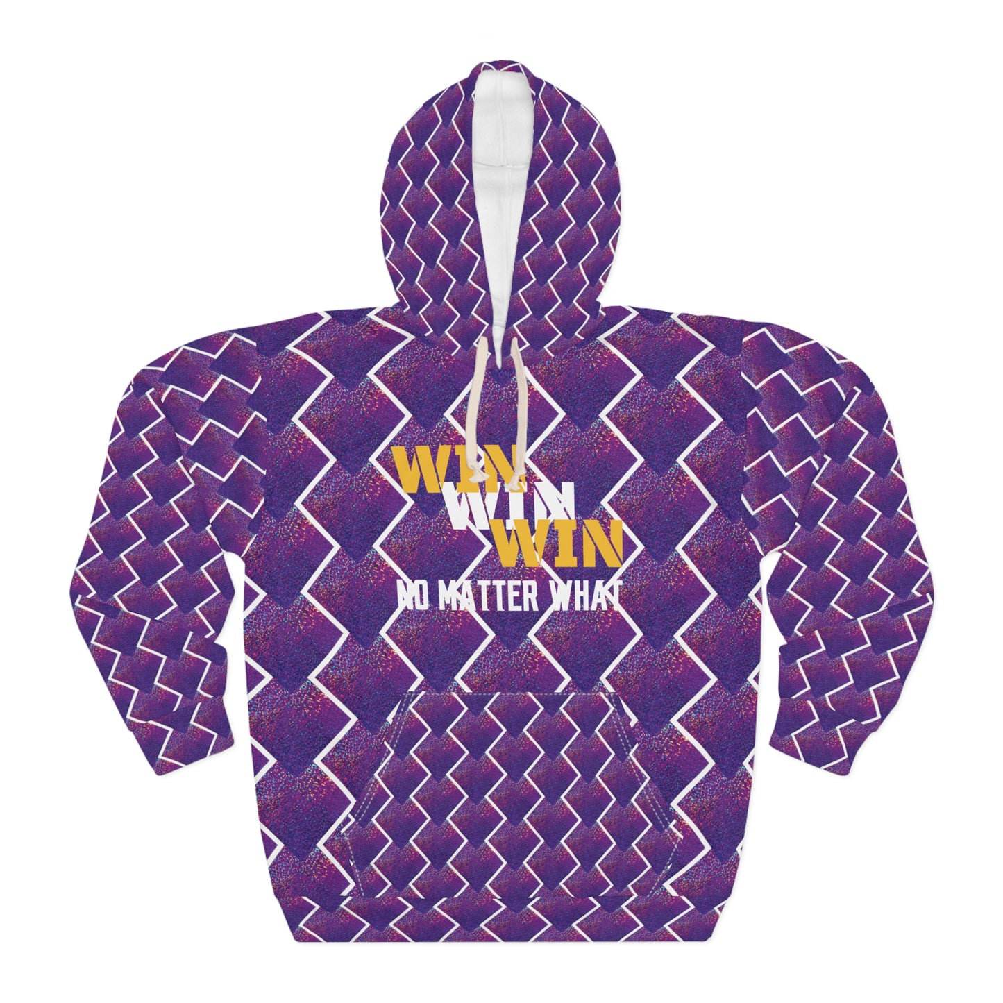 Unisex Pullover Hoodie - Purple Sparkle - No Matter What