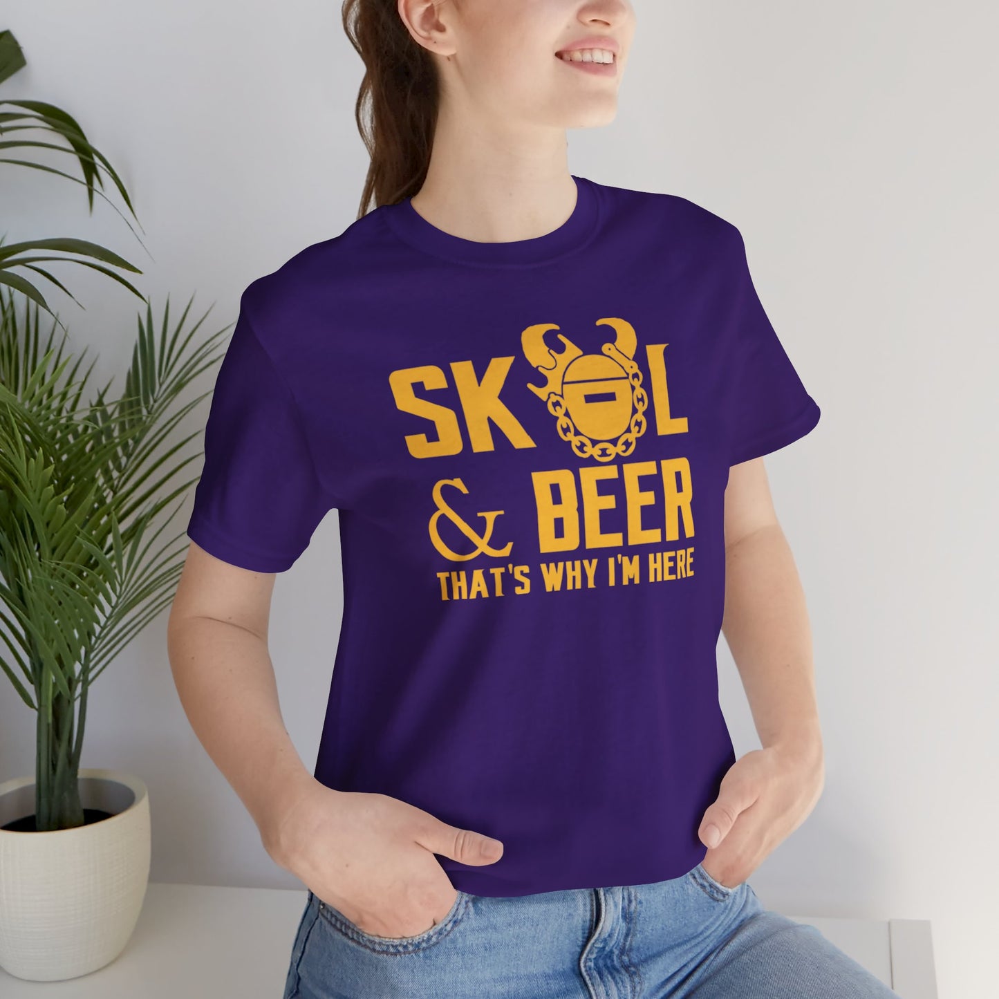Unisex Jersey Short Sleeve Tee - Football & BEER