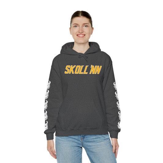 Unisex Heavy Blend™ Hooded Sweatshirt - SKOLL'NN + Game Day Helmet (Sleeves)