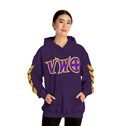 Unisex Heavy Blend™ Hooded Sweatshirt - V-W-O + Game Day Helmet (Sleeves)