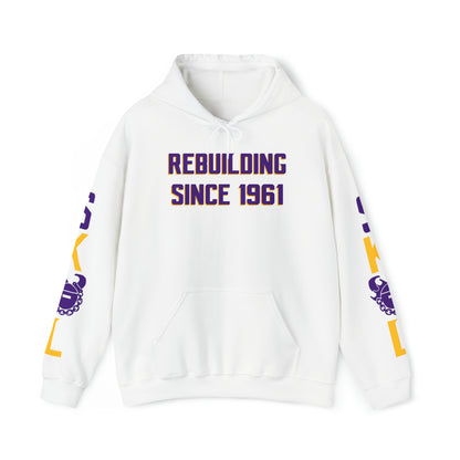 Unisex Heavy Blend™ Hooded Sweatshirt - Rebuilding Since 1961 + Original (Sleeves)