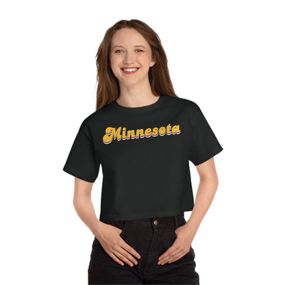 Women's Champion Heritage Cropped Top - Minnesota (Retro)