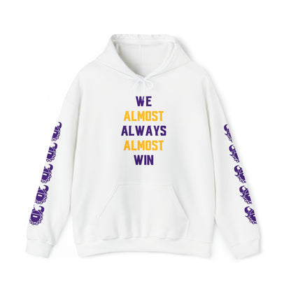 Unisex Heavy Blend™ Hooded Sweatshirt - ALMOST + Game Day Helmet (Sleeves)